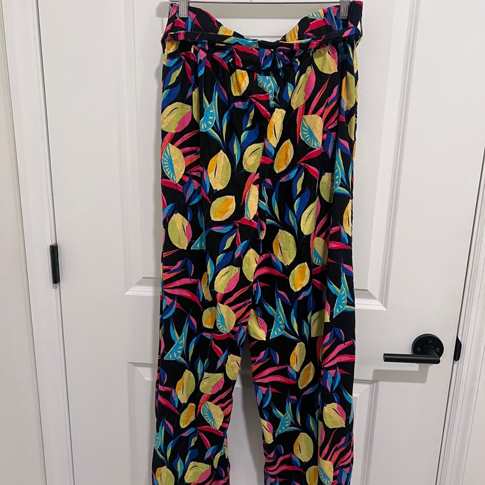 Tabitha Multicolor Leaf Print Pants - image 2